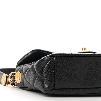 Chanel Caviar Quilted Small Twist Your Buttons Flap Black 9 of 9