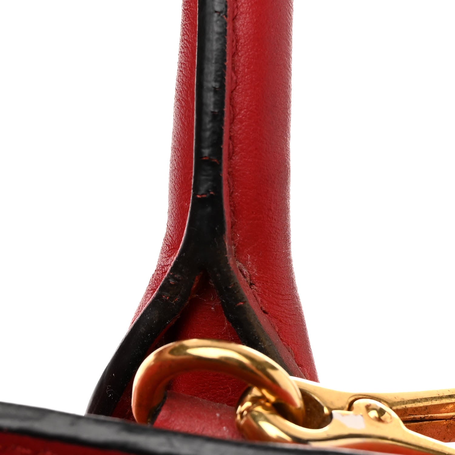 Prada Saffiano City Calfskin Medium Esplanade Rosso 11 of 11