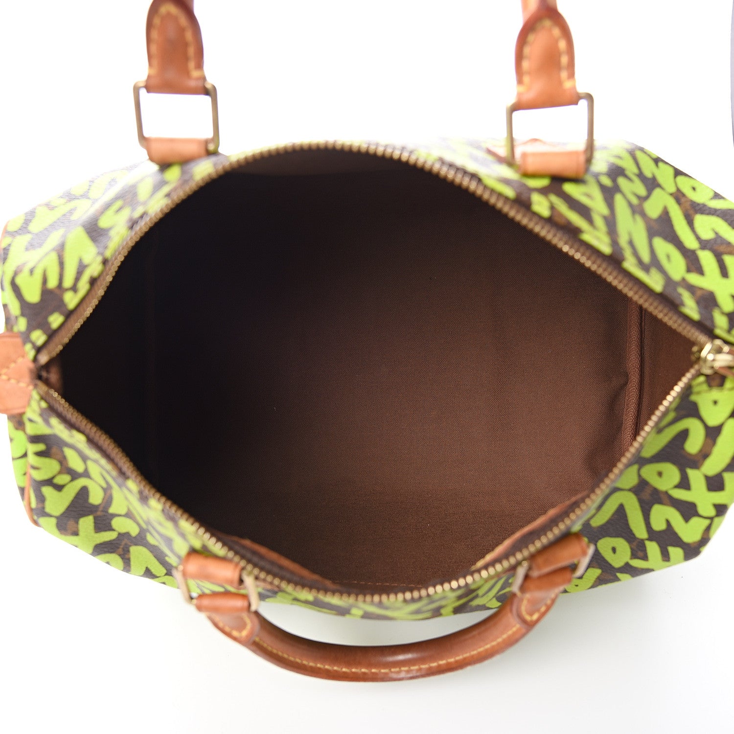 Louis Vuitton Monogram Graffiti Speedy 30 Green 4 of 12