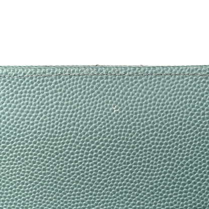 Chanel Caviar Quilted Medium Double Flap Green 9 of 12