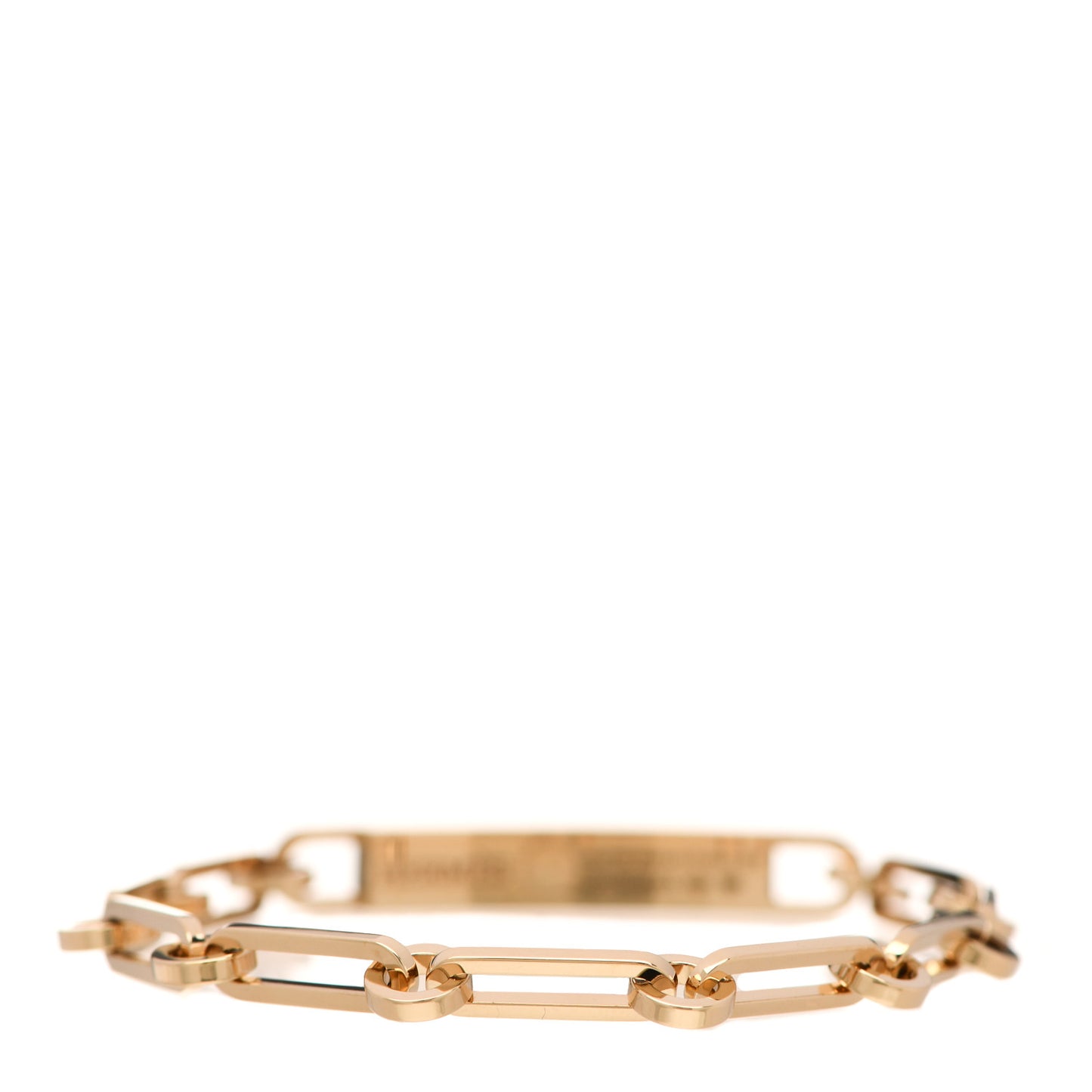 18K Yellow Gold Diamond Pave PM Kelly Chaine Bracelet ST