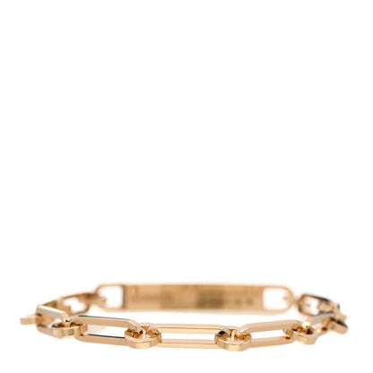 Hermes 18K Yellow Gold Diamond Pave PM Kelly Chaine Bracelet ST 2 of 5