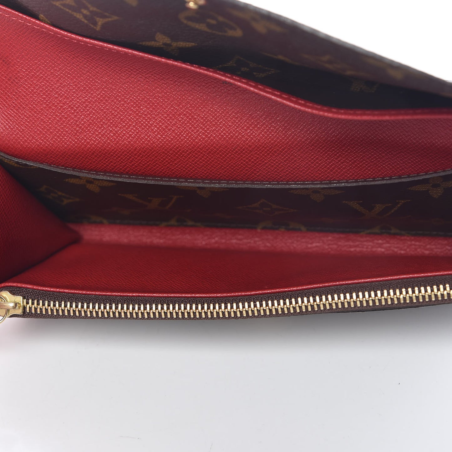 Monogram Emilie Wallet Red