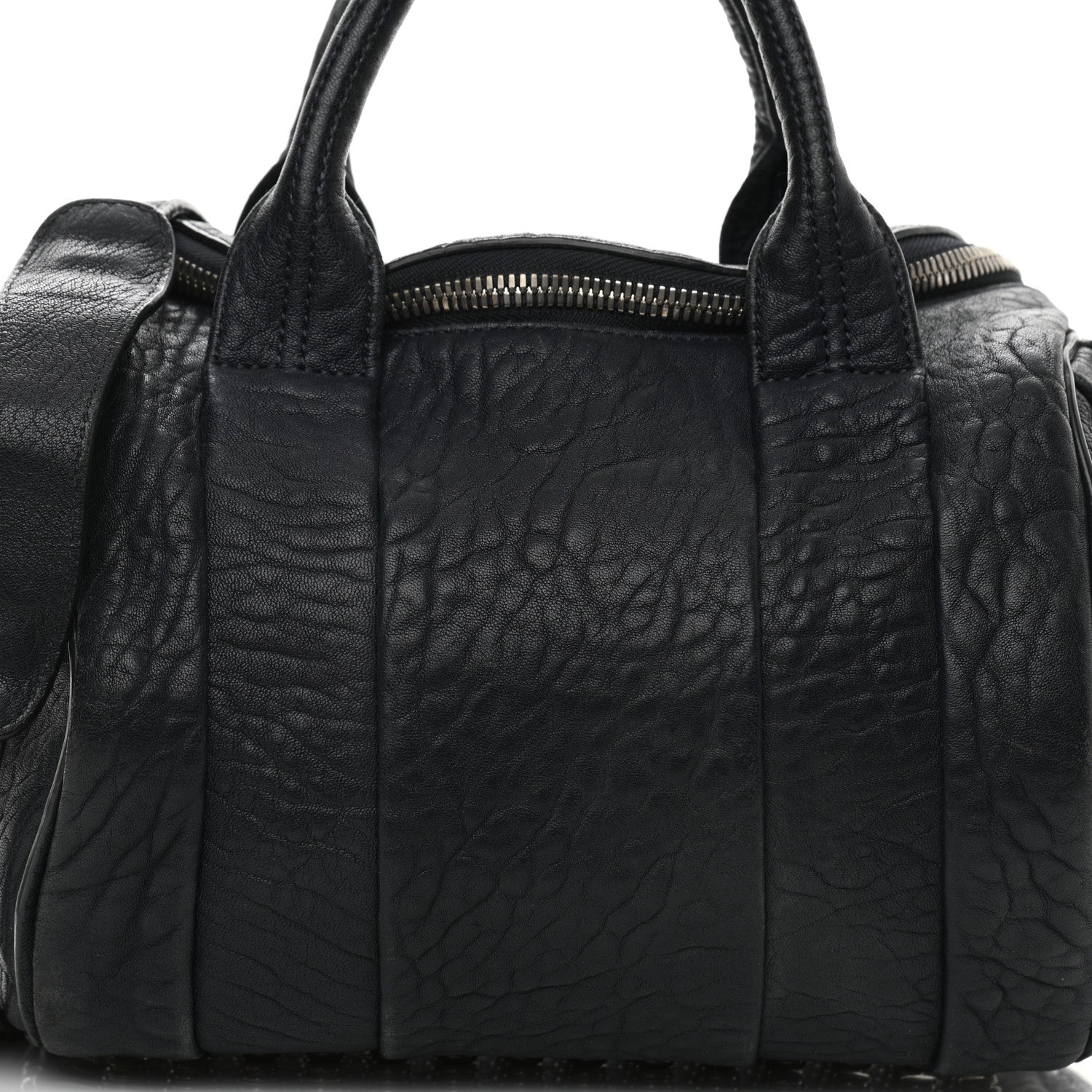 Alexander Wang Pebbled Lambskin Rockie Navy Rhodium Hardware 7 of 11