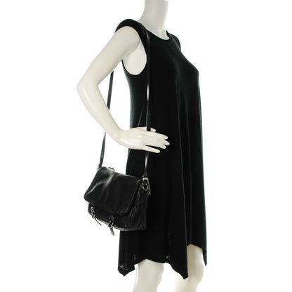 Jimmy Choo Goatskin Small Becka Biker Crossbody Bag Black 2 of 7