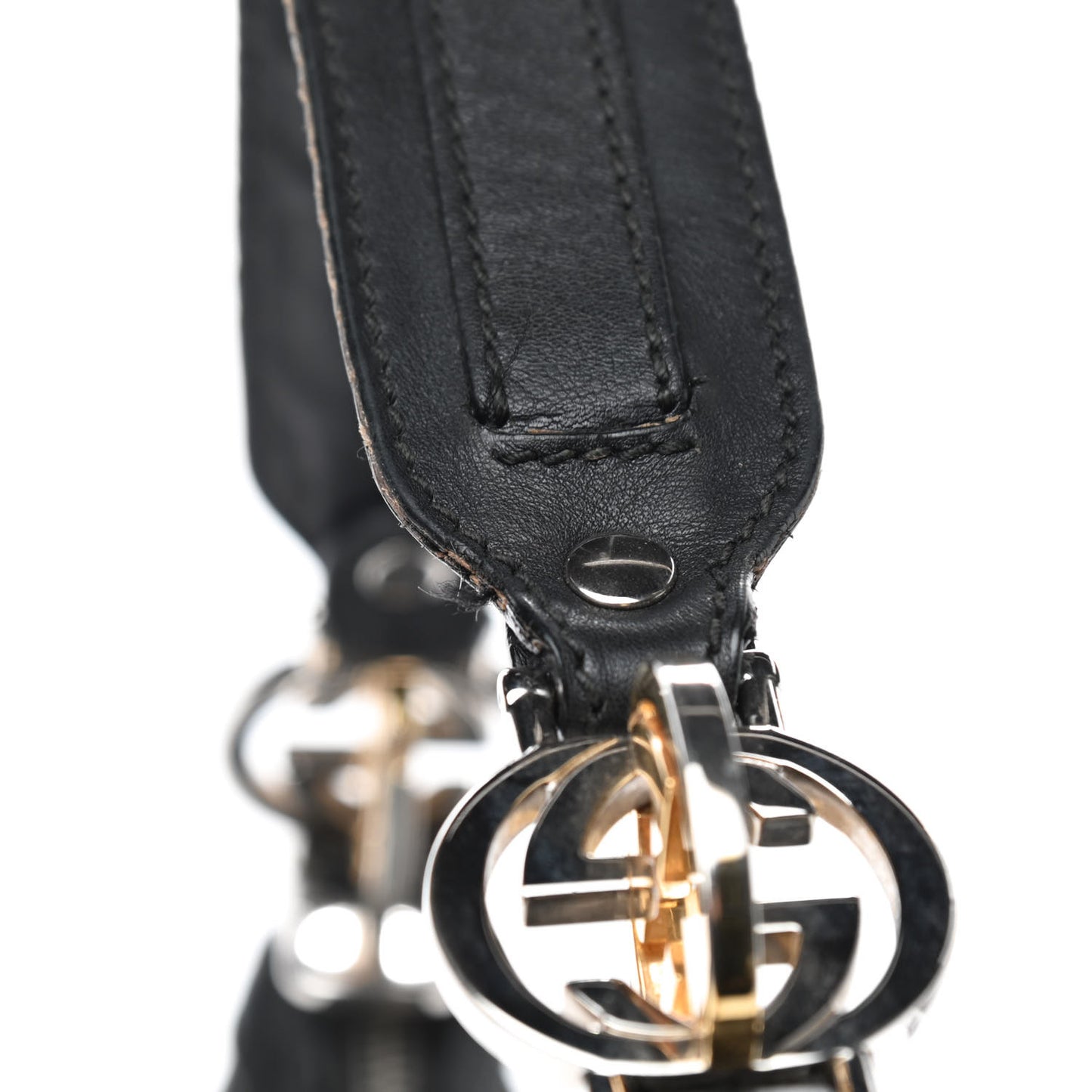 Guccissima Medium GG Twins Hobo Black