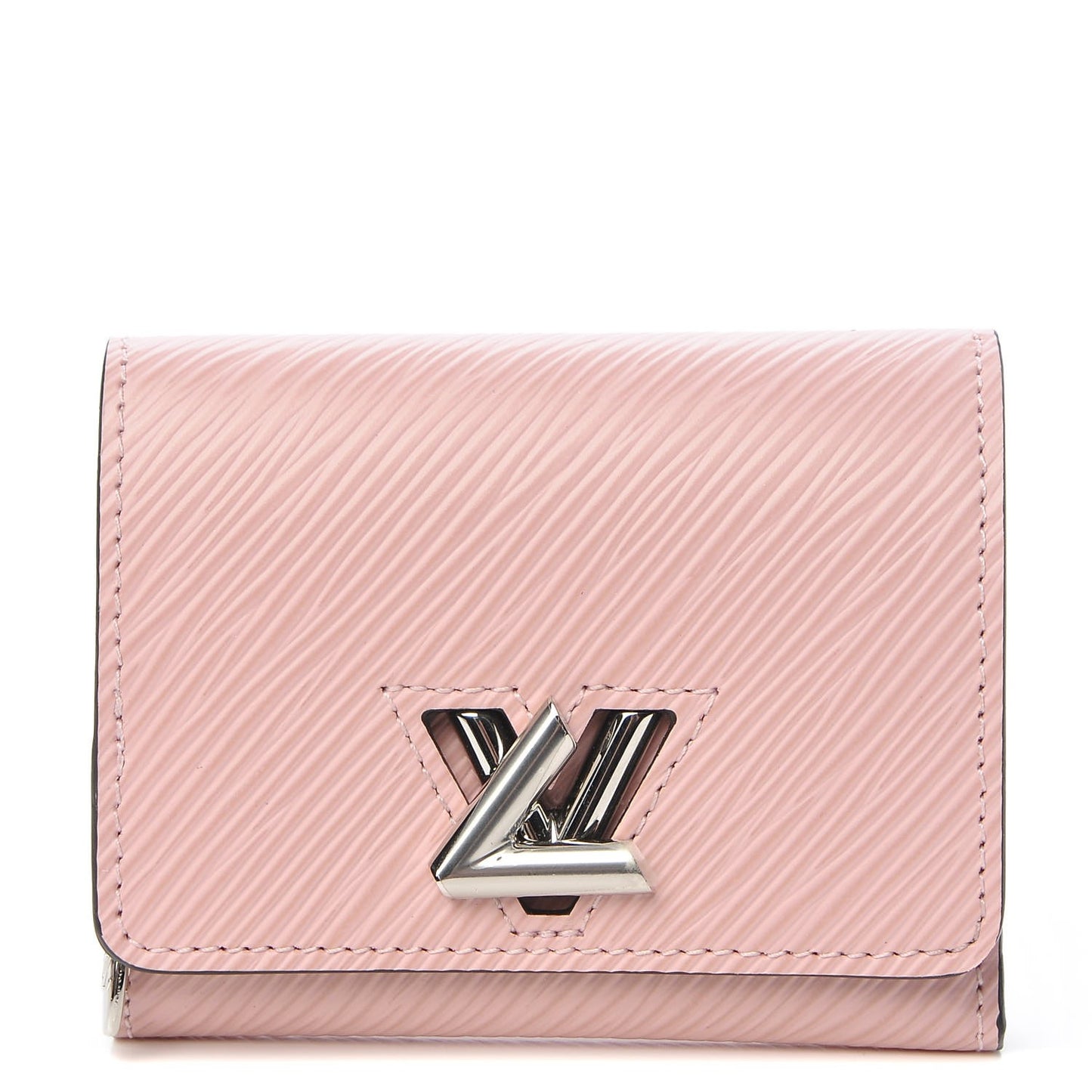 Epi Twist Compact Wallet Rose Ballerine