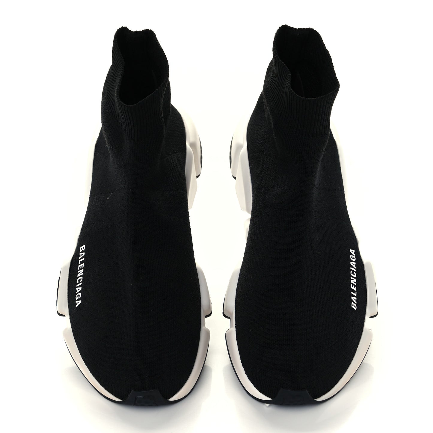 Neoprene Knit Womens Speed Sneakers 39 Black White