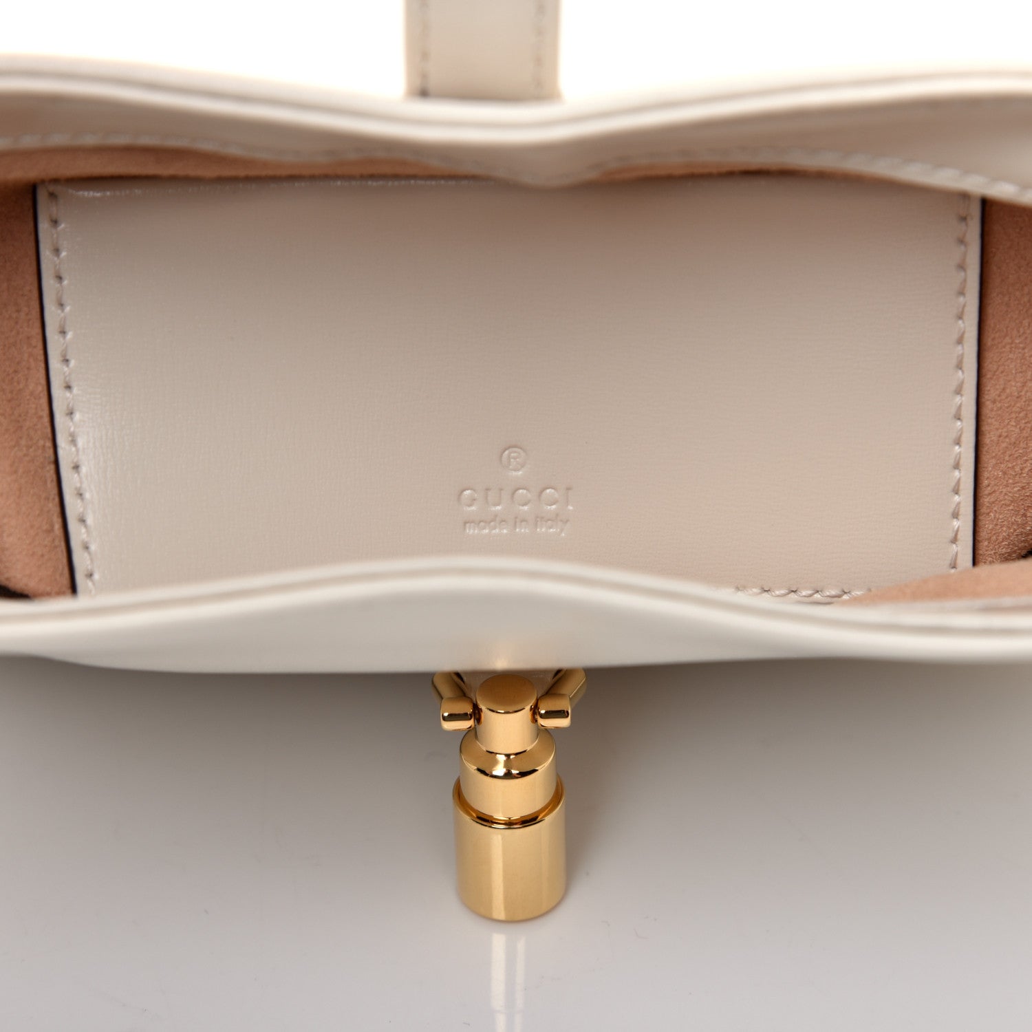 Gucci Boarded Dyana Lux Calfskin Mini Jackie 1961 Hobo Mystic White 8 of 13
