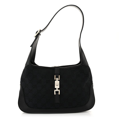 Gucci Monogram Small Jackie O Hobo Black 1 of 10