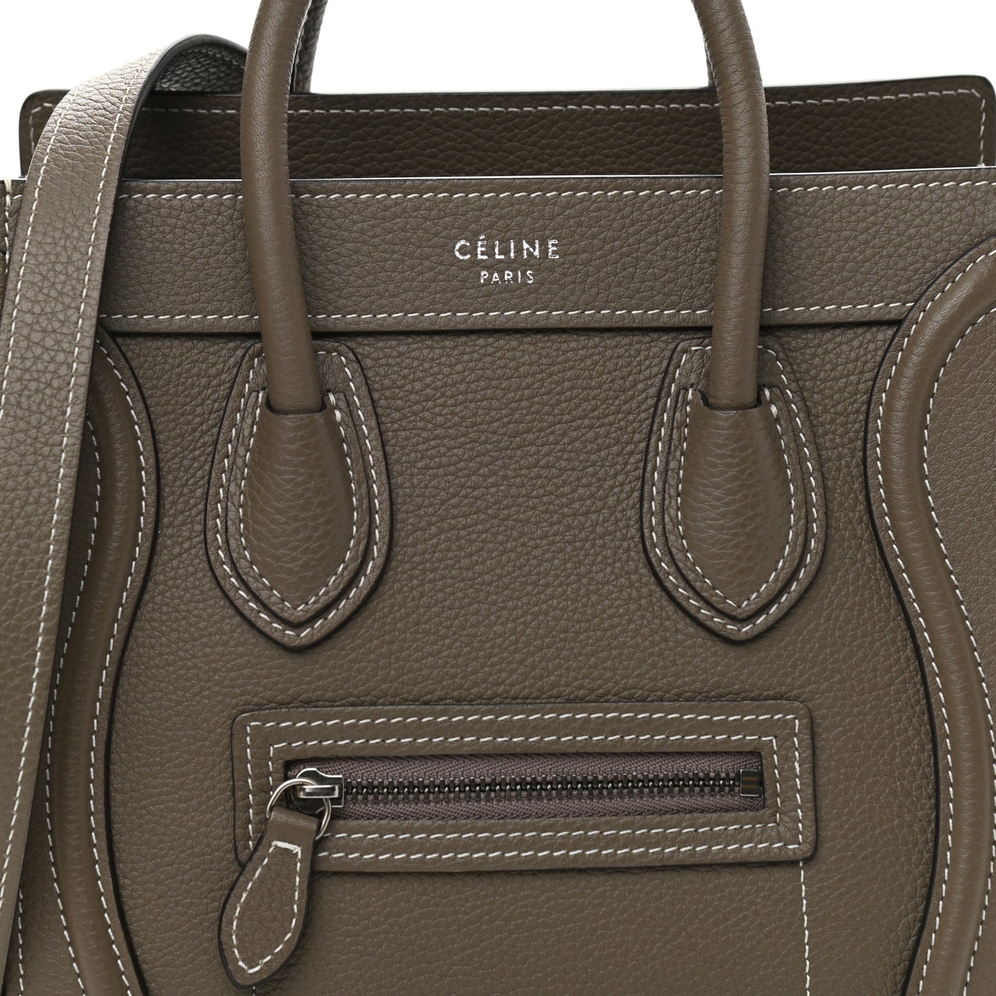 Drummed Calfskin Nano Luggage Souris