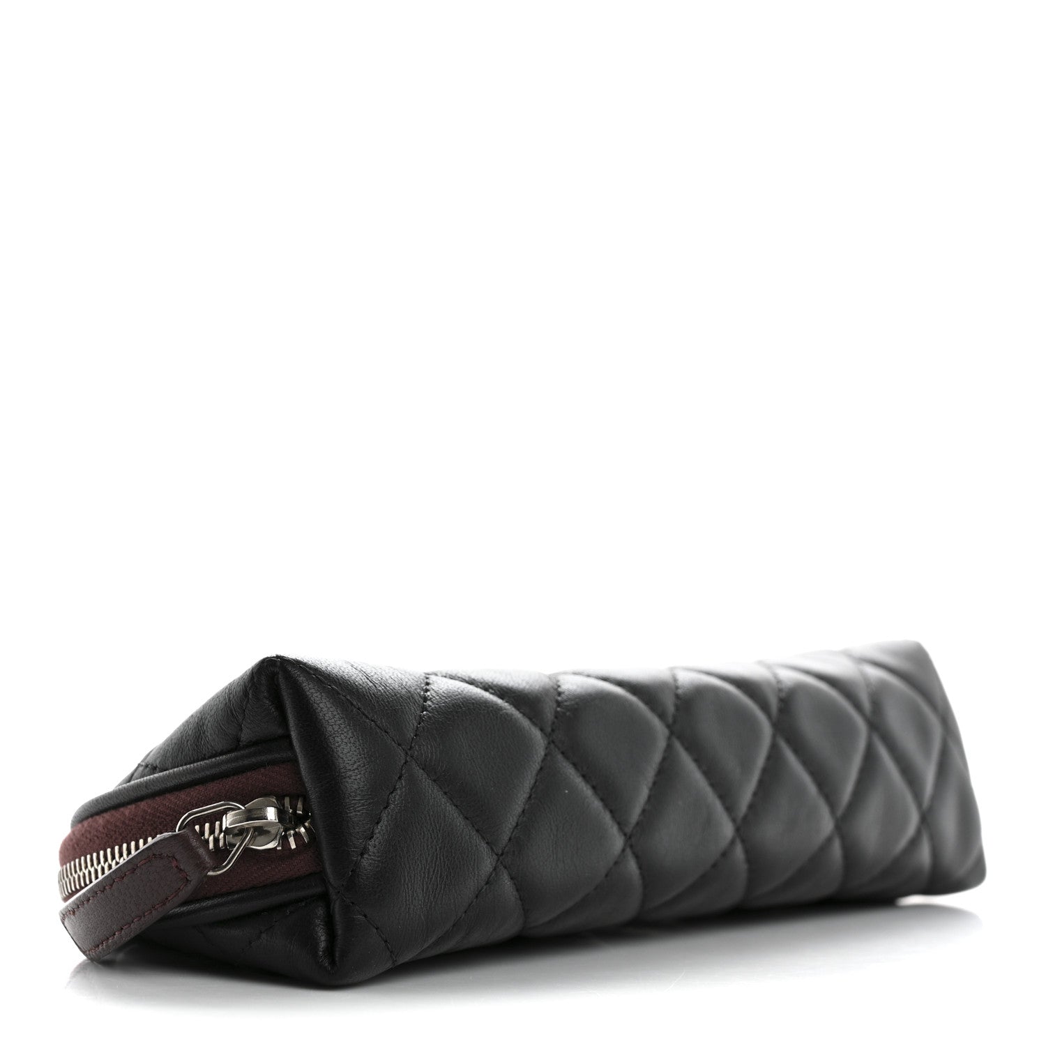 Chanel Lambskin Quilted Cosmetic Case Black 4 of 10