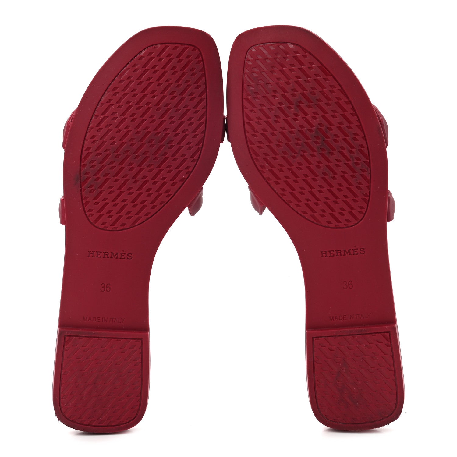 Hermes Rubber Aloha Sandals 36 Rose Baie 5 of 9