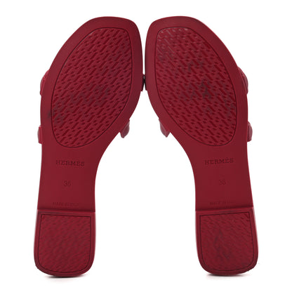 Hermes Rubber Aloha Sandals 36 Rose Baie 5 of 9