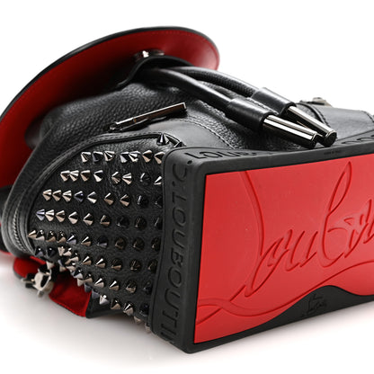 Christian Louboutin Calfskin Spiked Small Explorafunk Backpack Black 8 of 9