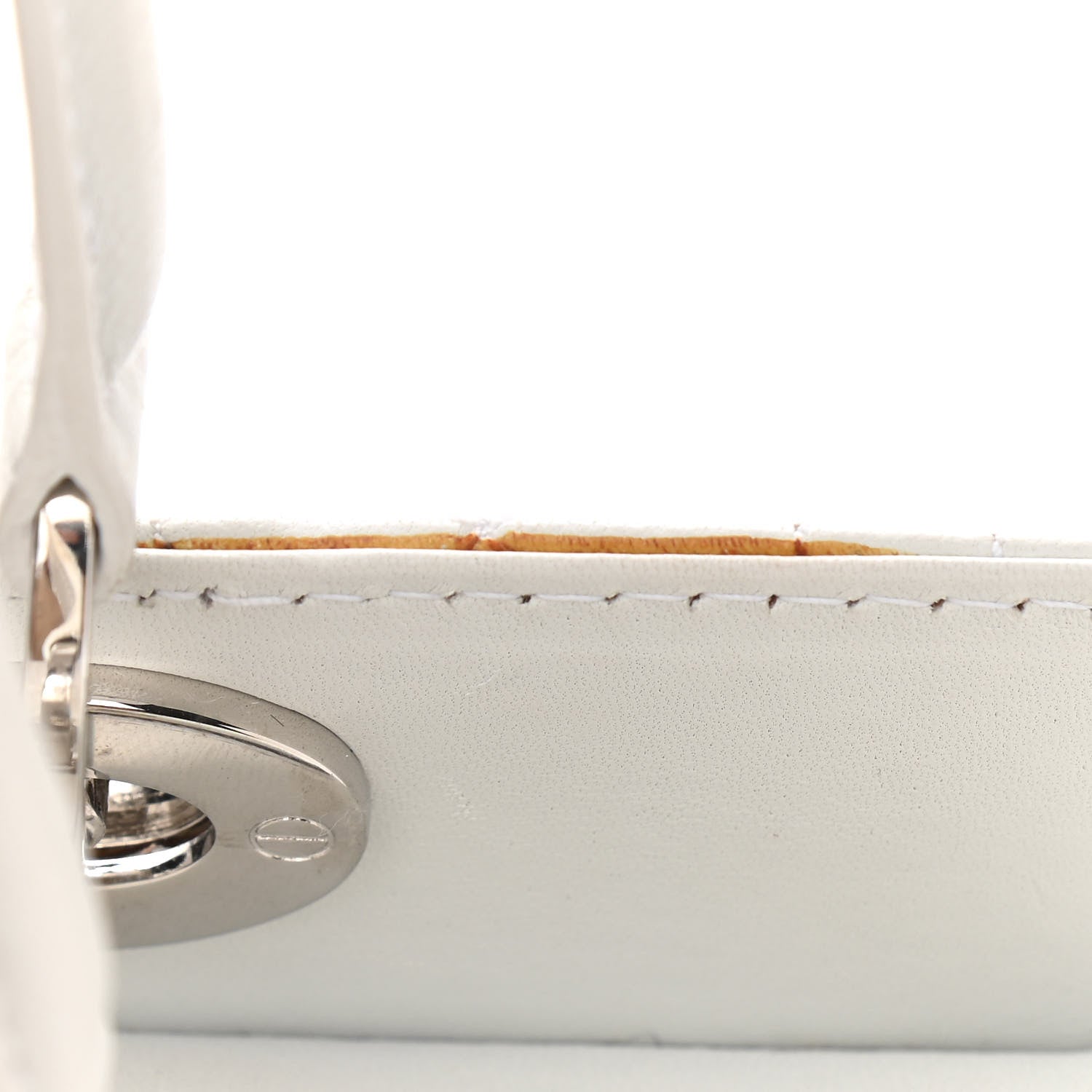 Christian Dior Lambskin Cannage Soft Lady Dior East West White 11 of 12