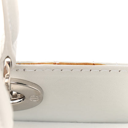 Christian Dior Lambskin Cannage Soft Lady Dior East West White 11 of 12
