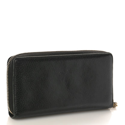 Gucci Pebbled Calfskin Soho Zip Around Wallet Black 3 of 8