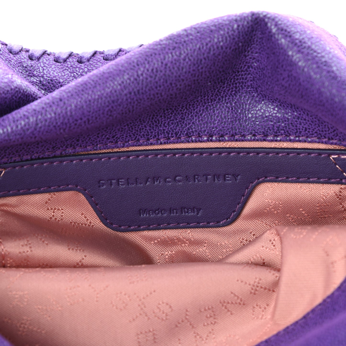 Shaggy Deer Mini Falabella Fold Over Tote Bright Purple