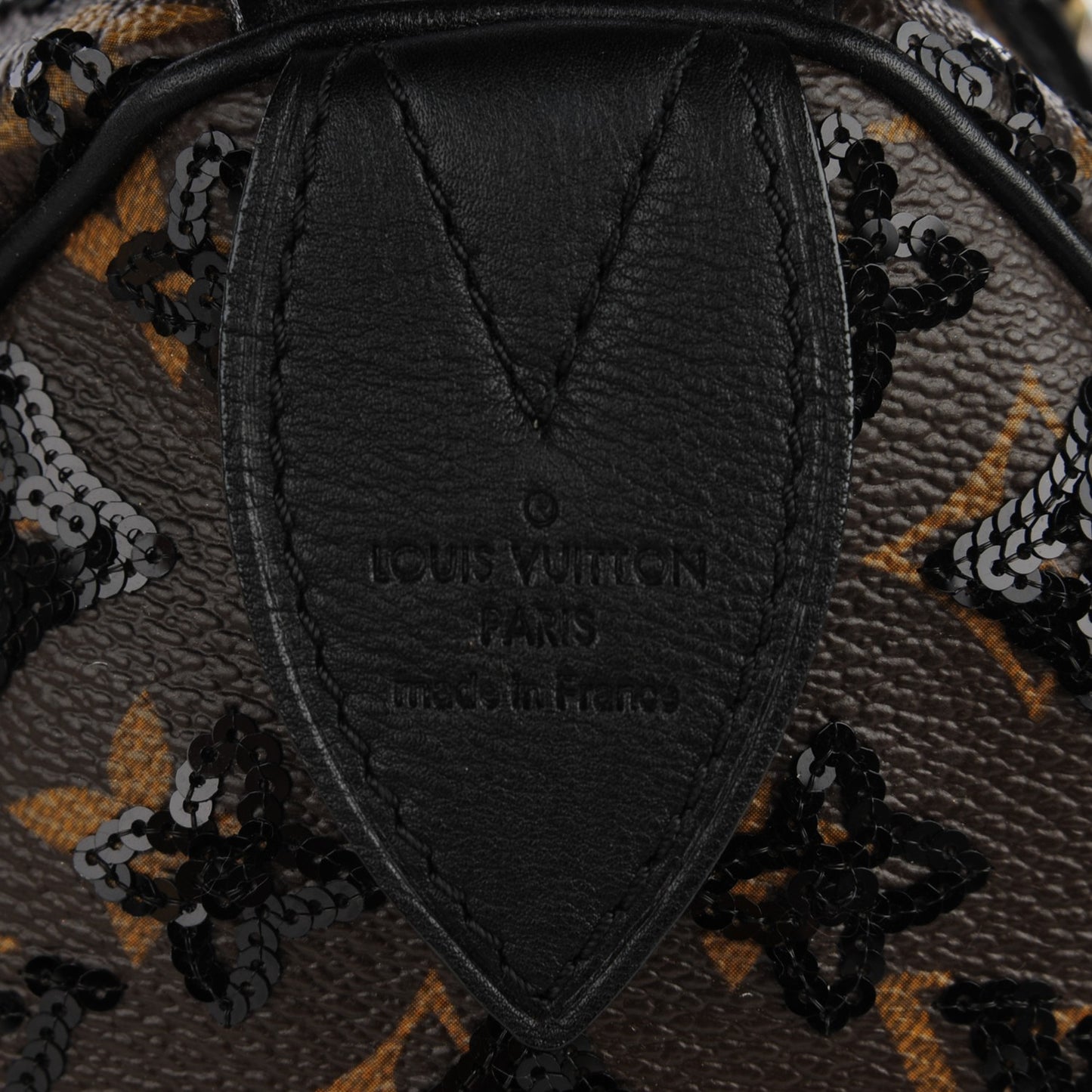 Monogram Sequins Eclipse Speedy 28 Black