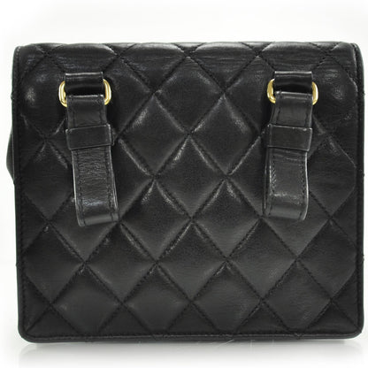 Chanel Lambskin Quilted Flap Belt Black 4 of 9