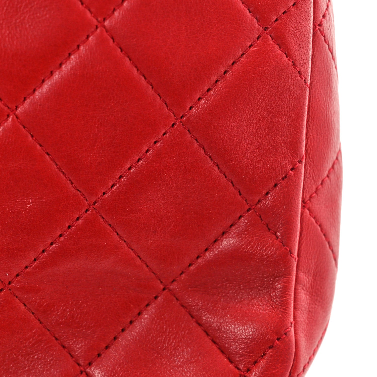 Chanel Lambskin Quilted Medium Double Flap Red 11 of 12