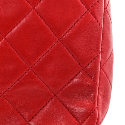 Chanel Lambskin Quilted Medium Double Flap Red 11 of 12