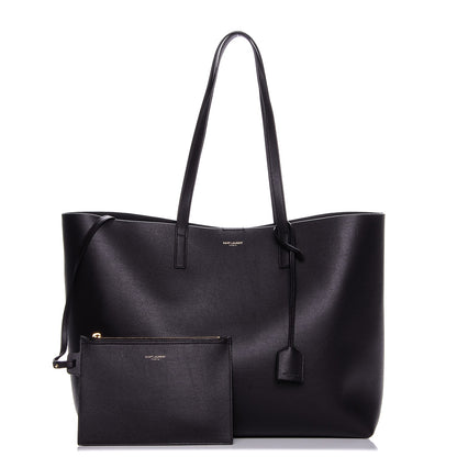 Saint Laurent Calfskin Large Shopping Tote Purple 1 of 6