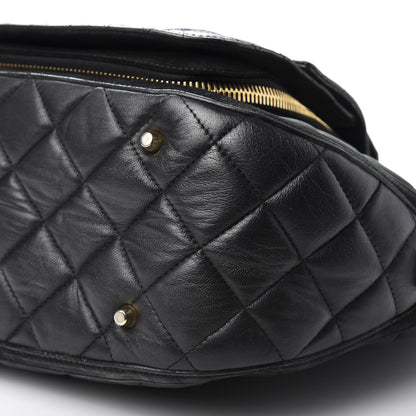 Burberry Prorsum Calfskin Quilted Country Animal Satchel Black 7 of 17