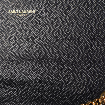Saint Laurent Grain De Poudre Small Monogram Kate Satchel Black 9 of 16