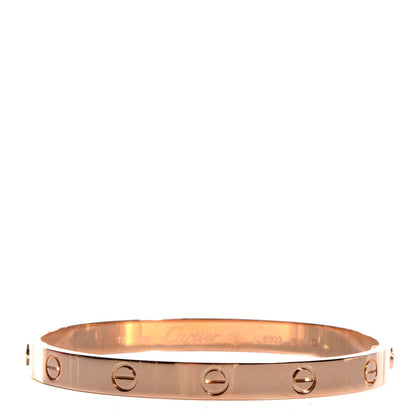 Cartier 18K Pink Gold LOVE Bracelet 17 1 of 8