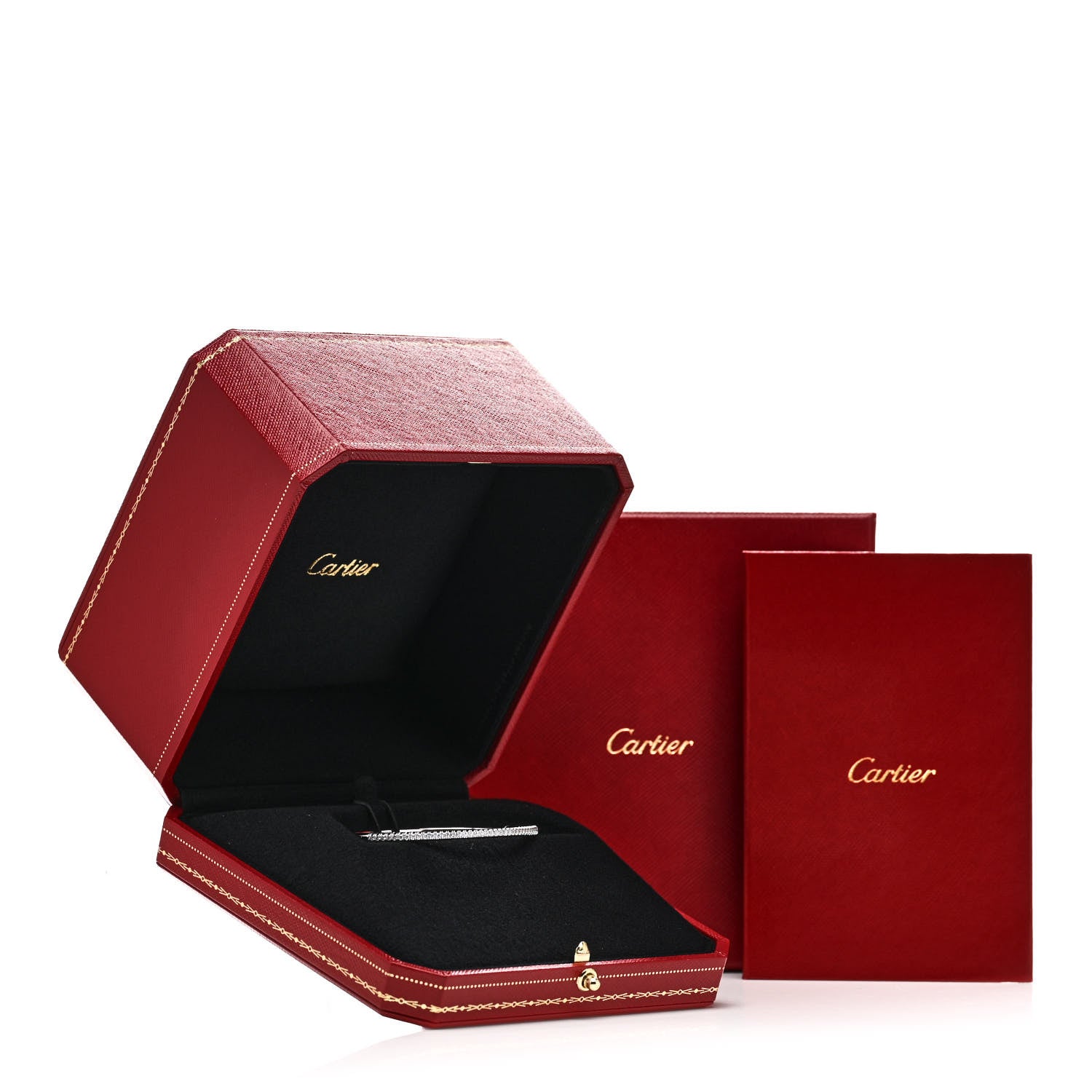 Cartier 18K White Gold Diamond Etincelle de Cartier Bangle Bracelet 16 4 of 4