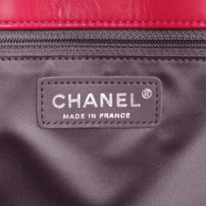 Chanel Vinyl Quilted Funny Tweed Tote Fuchsia 6 of 10