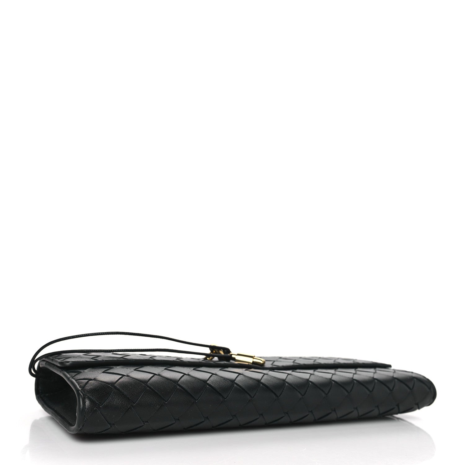 Bottega Veneta Nappa Intrecciato Long Andiamo Top Handle Clutch Black 4 of 6