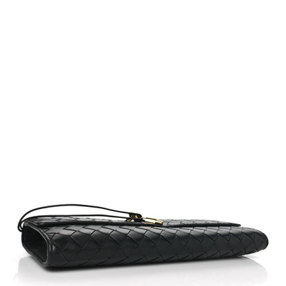 Bottega Veneta Nappa Intrecciato Long Andiamo Top Handle Clutch Black 4 of 6