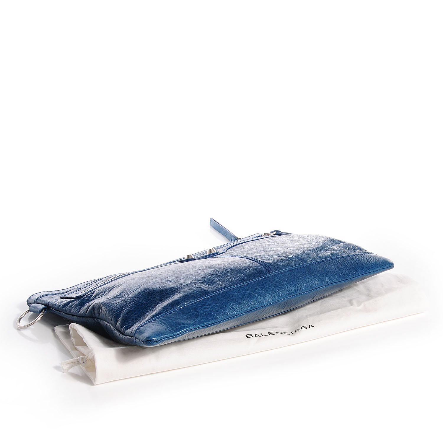 Balenciaga Agneau Arena Clip Medium Bleu Mineral 6 of 12