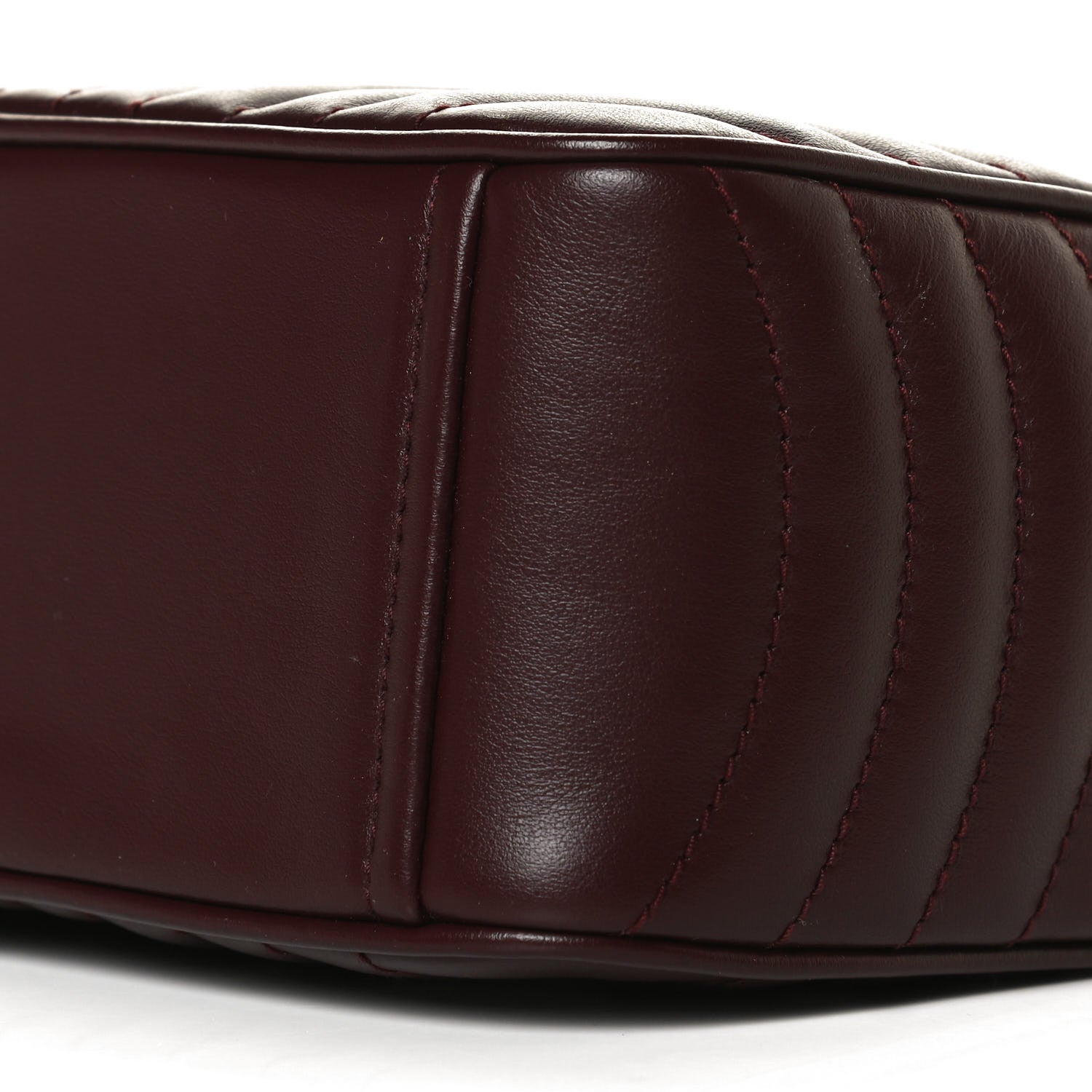 Prada Soft Calfskin Impunture Diagramme Camera Bag Granato 10 of 12