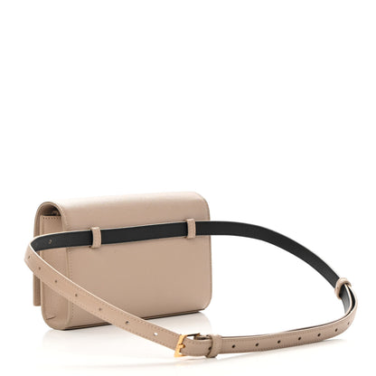 Saint Laurent Grain De Poudre Monogram Kate Belt Bag Dark Beige 3 of 11