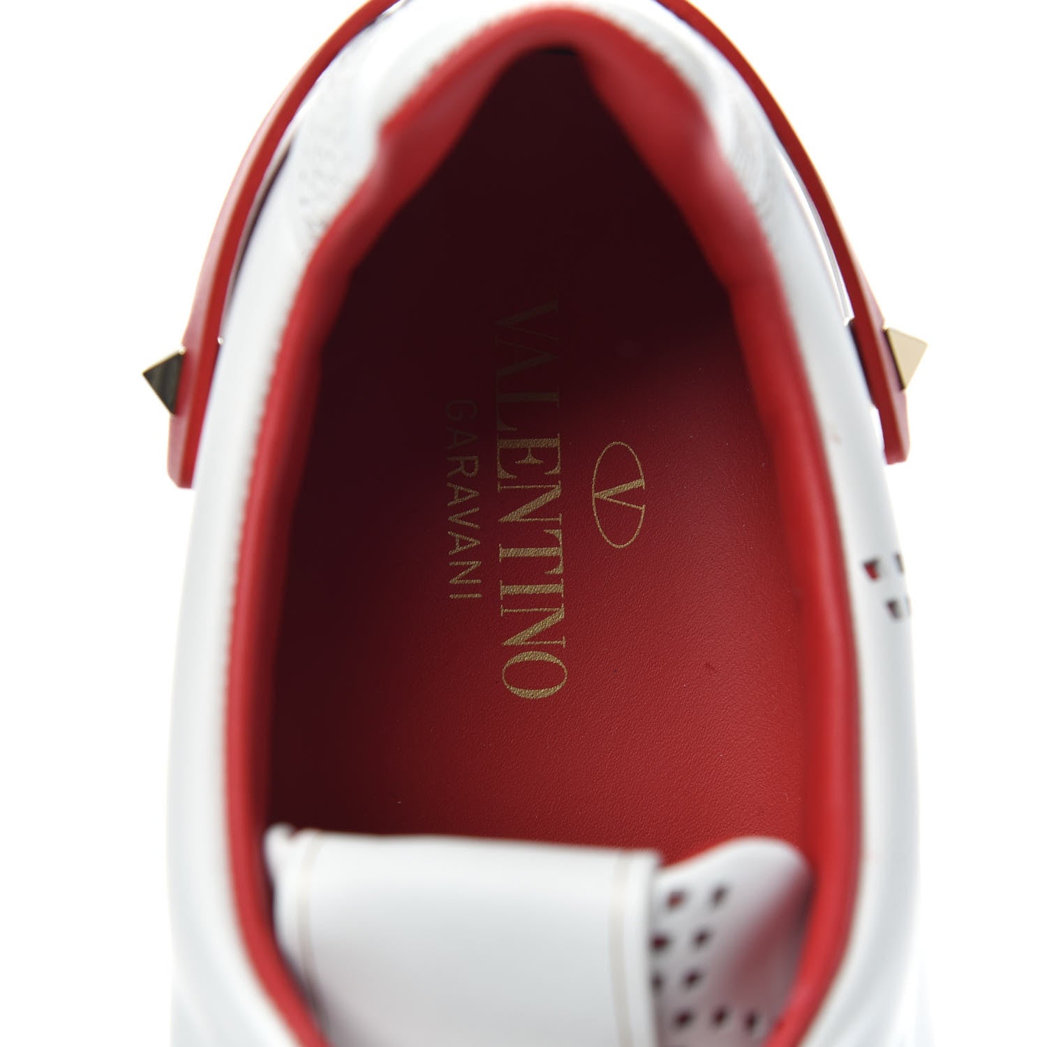 Valentino Garavani Calfskin Mens Backnet Sneakers 41 White Rosso Valentino 8 of 10