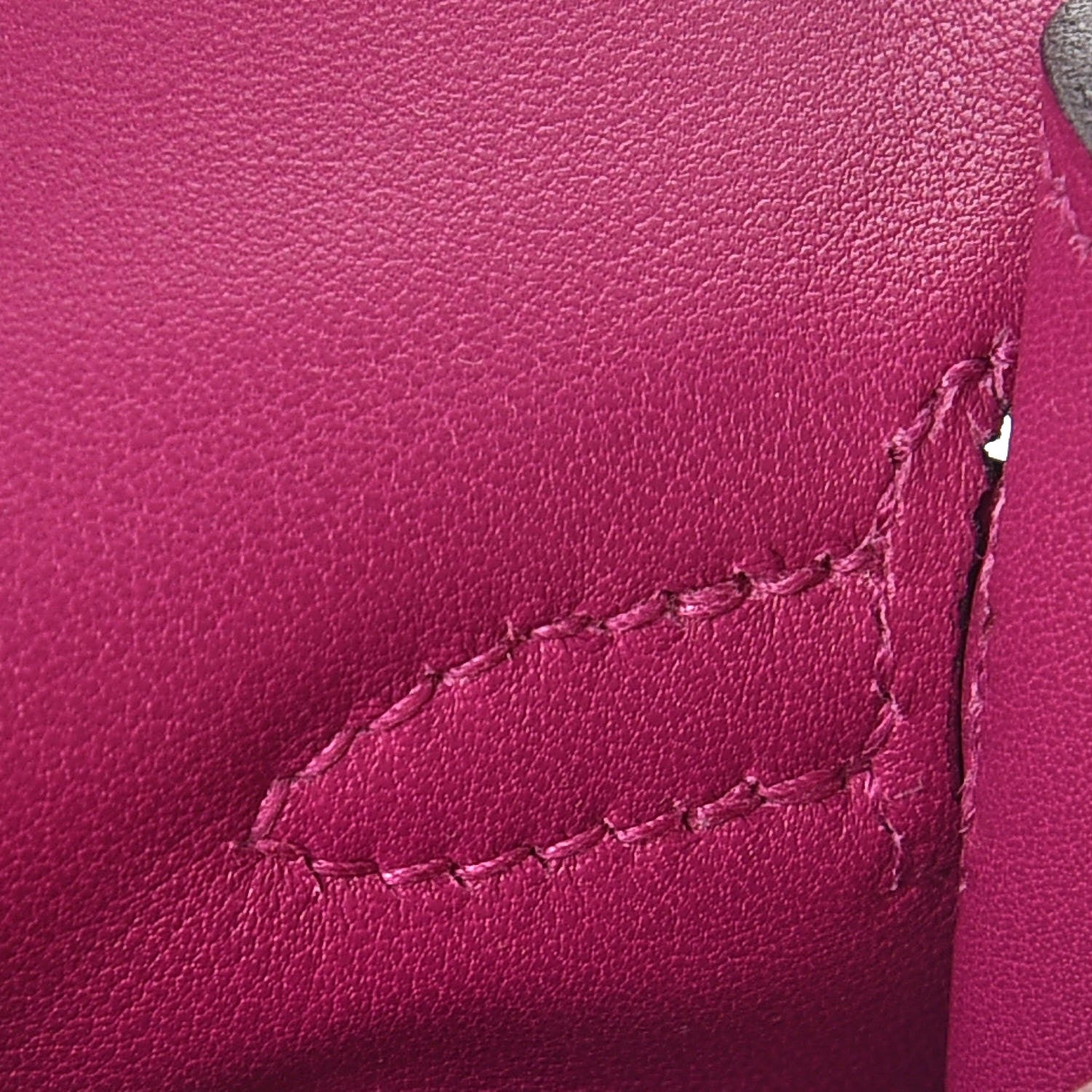 Hermes Swift Kelly Pochette Clutch Rose Pourpre 20 of 24