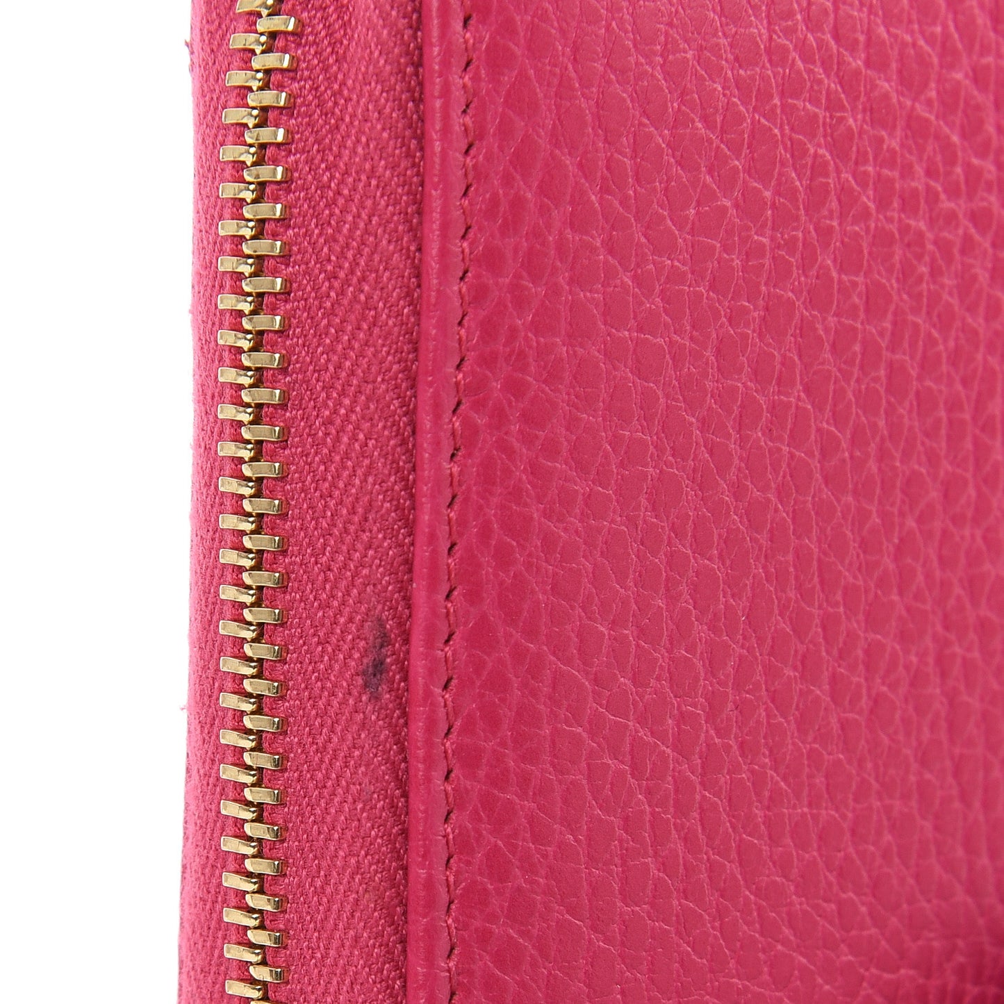 Dollar Calfskin GG Marmont Zip Around Wallet Box Pink