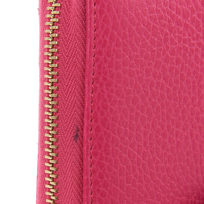 Gucci Dollar Calfskin GG Marmont Zip Around Wallet Box Pink 9 of 11