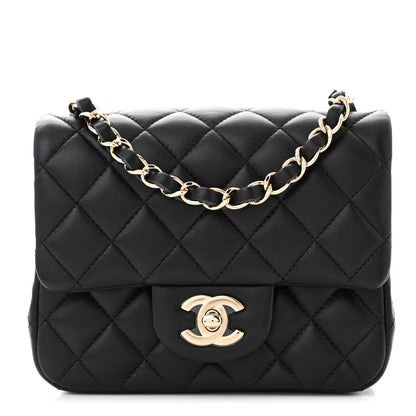 Chanel Lambskin Quilted Mini Square Flap Black 1 of 10