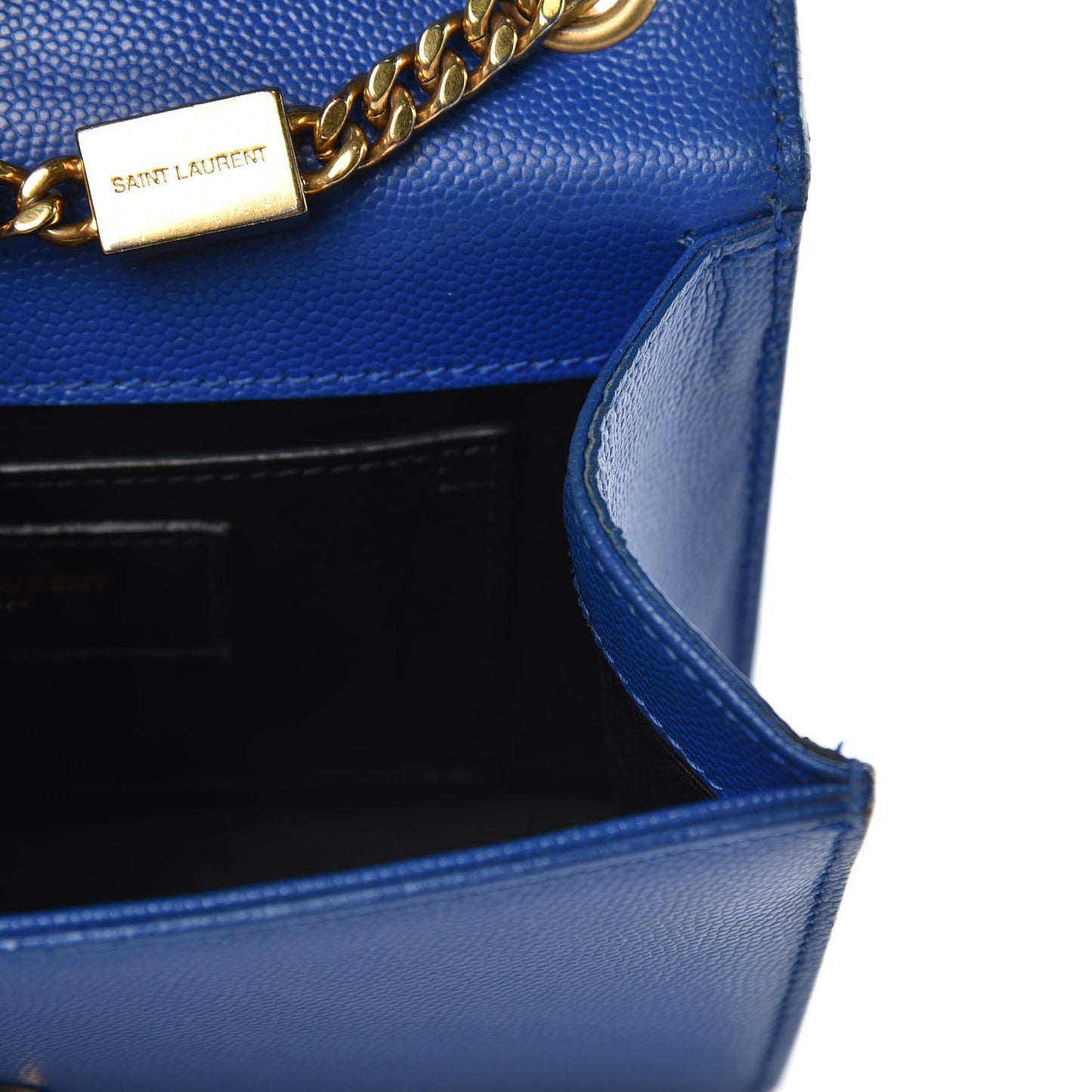 Grain De Poudre Small Classic Monogram Kate Satchel Royal Blue