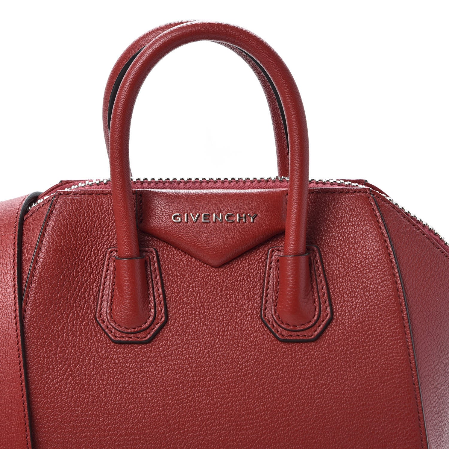 Givenchy Sugar Goatskin Mini Antigona Dark Red 8 of 8