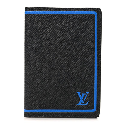 Louis Vuitton Taiga Pocket Organizer Black Blue 1 of 7