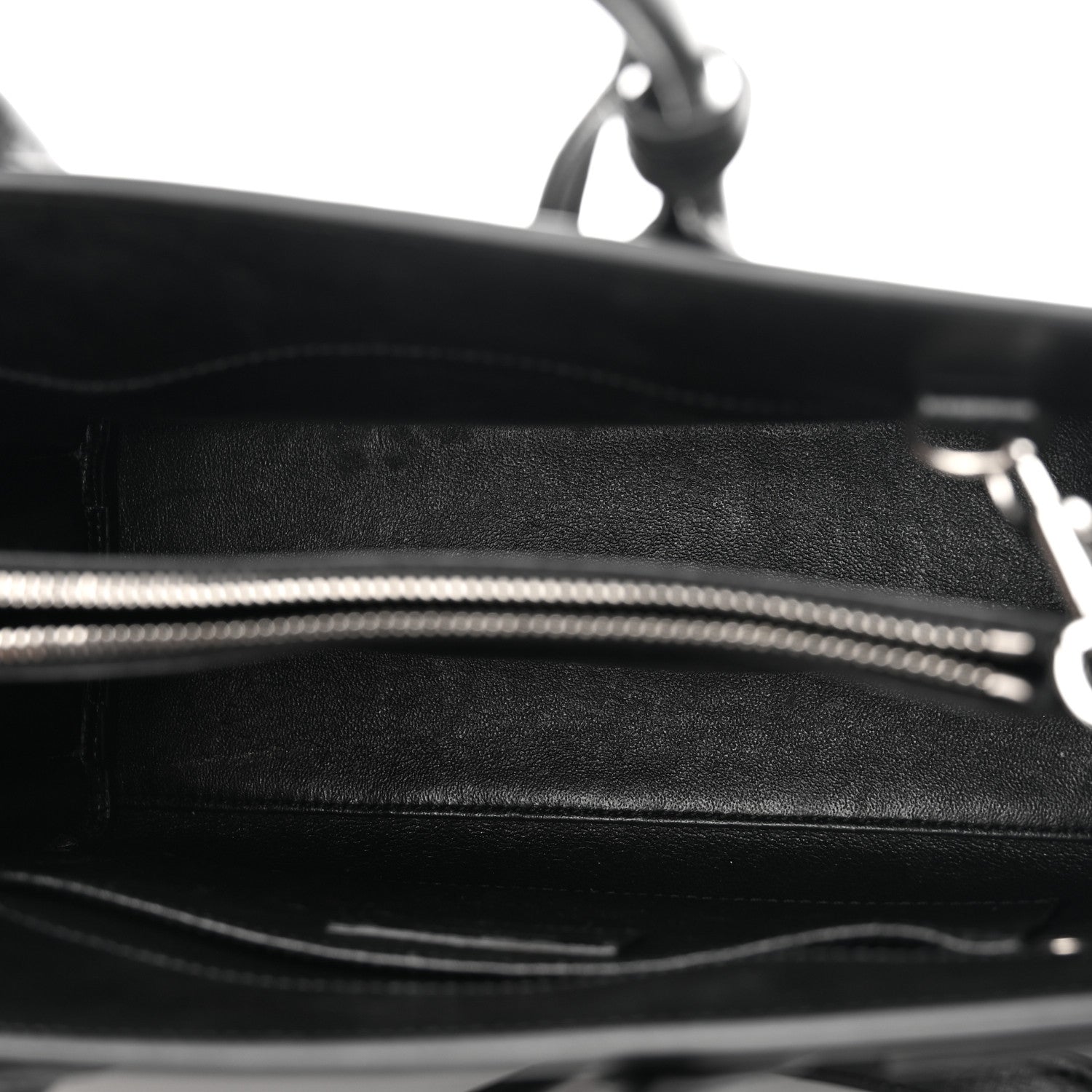 Saint Laurent Calfskin Small Sac De Jour Black White 5 of 12