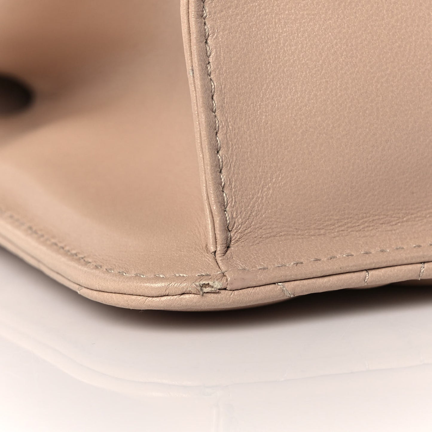 Lambskin Cannage Miss Dior Promenade Pouch Beige