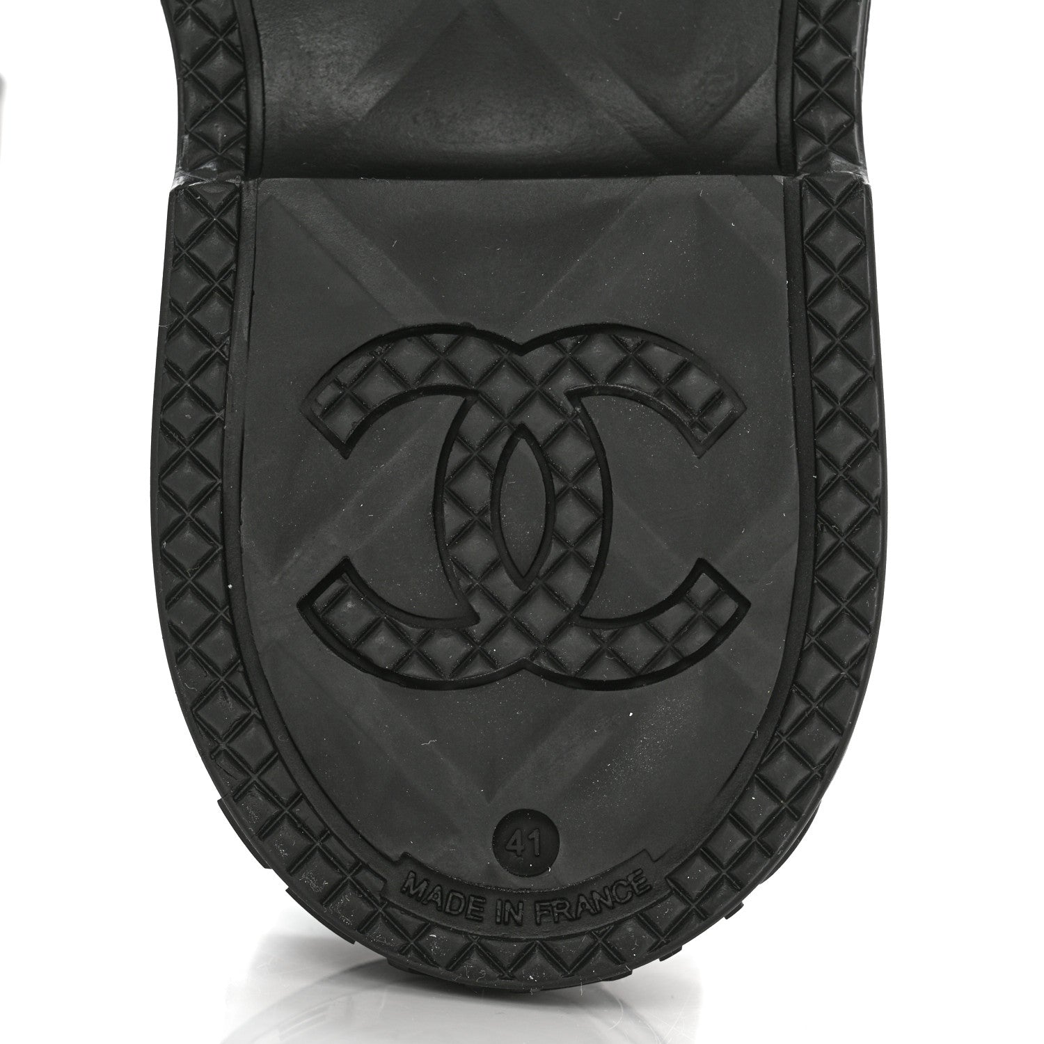Chanel Caoutchouk CC High Boots 41 Black 8 of 9