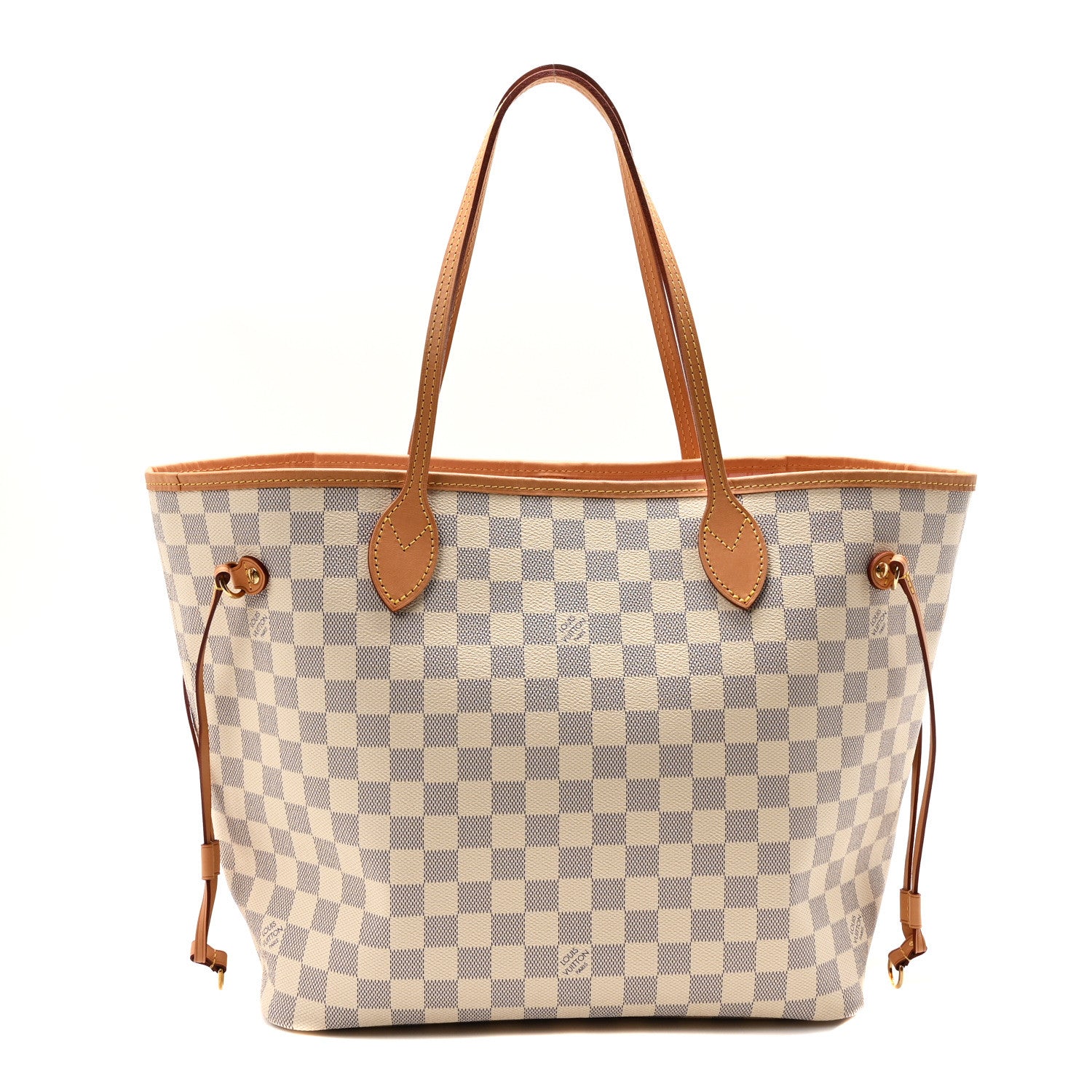 Louis Vuitton Damier Azur Neo Neverfull MM Rose Ballerine 1 of 9